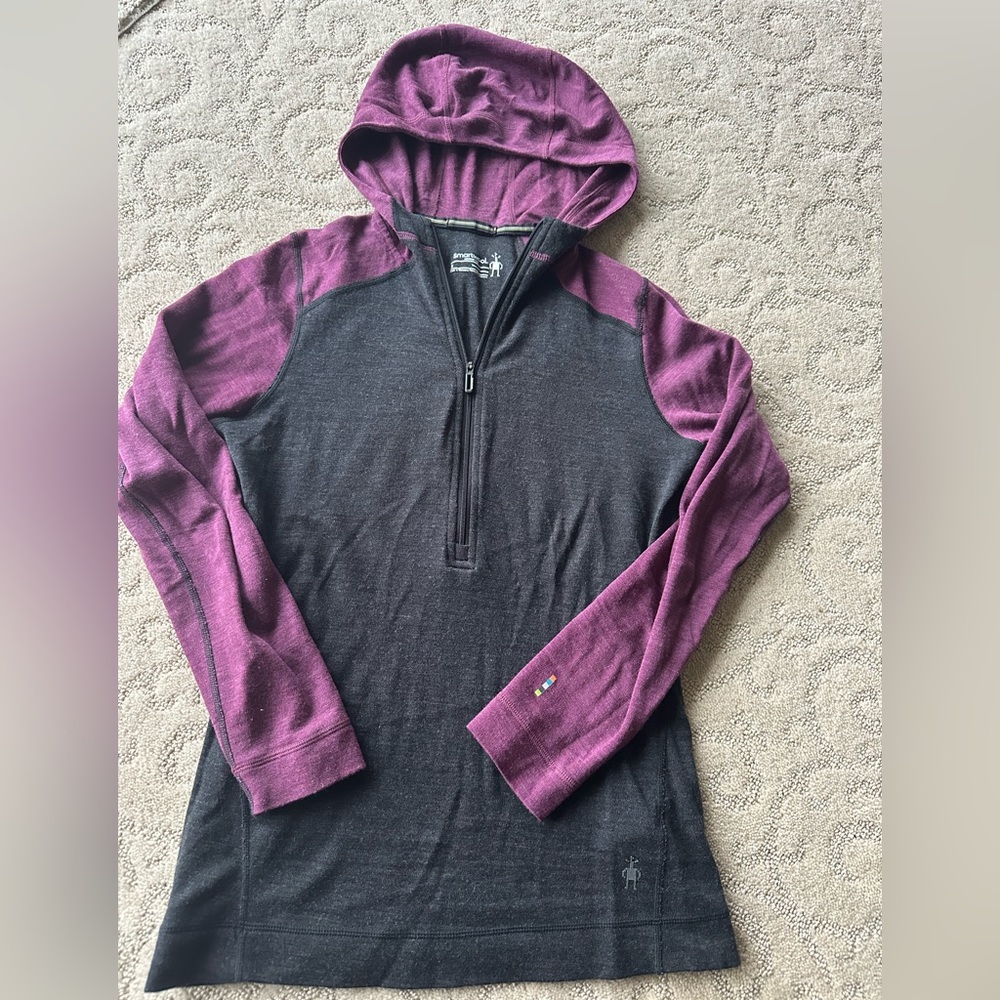 Smartwool hoodie half zip long sleeve merino wool must have!!